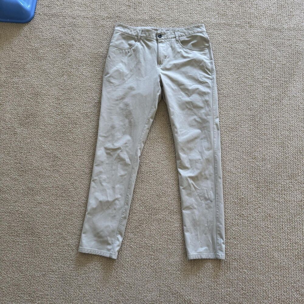 Vuori Pants Mens 34x32 Gray Regular Chino Stretch Straight Casual Travel